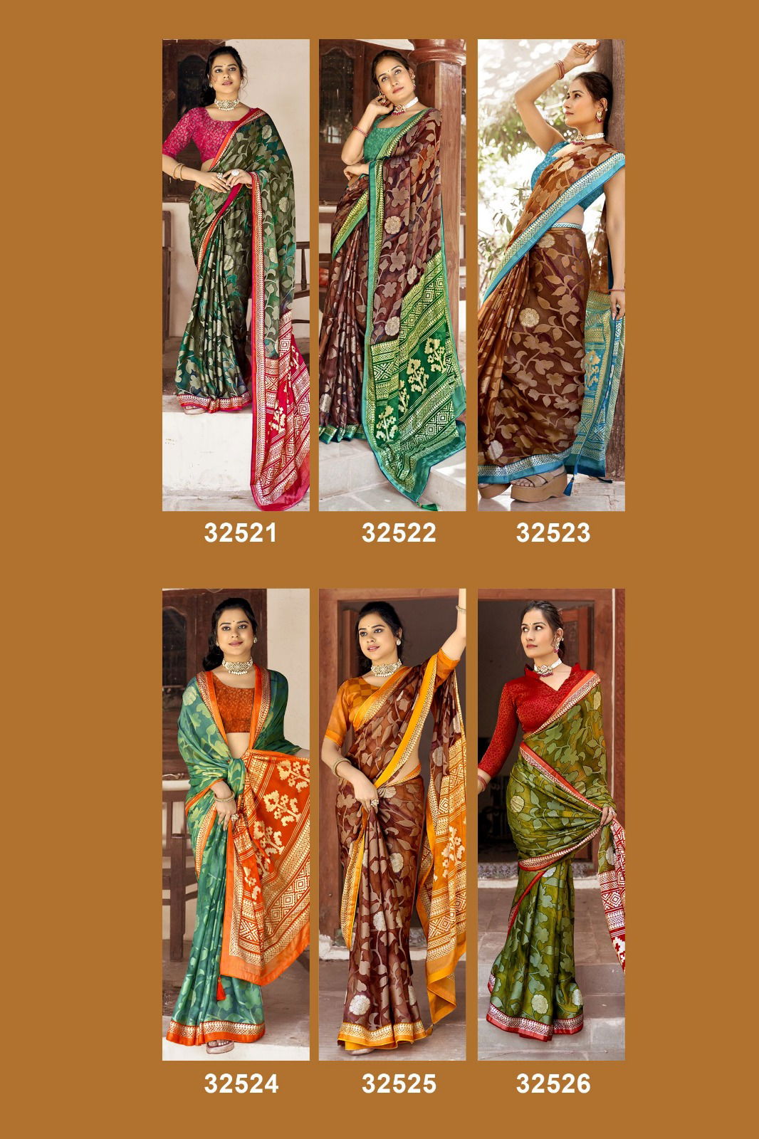 Navyanshi By Vallabhi Brasso Floral Printed Saree Wholesale Price In Surat